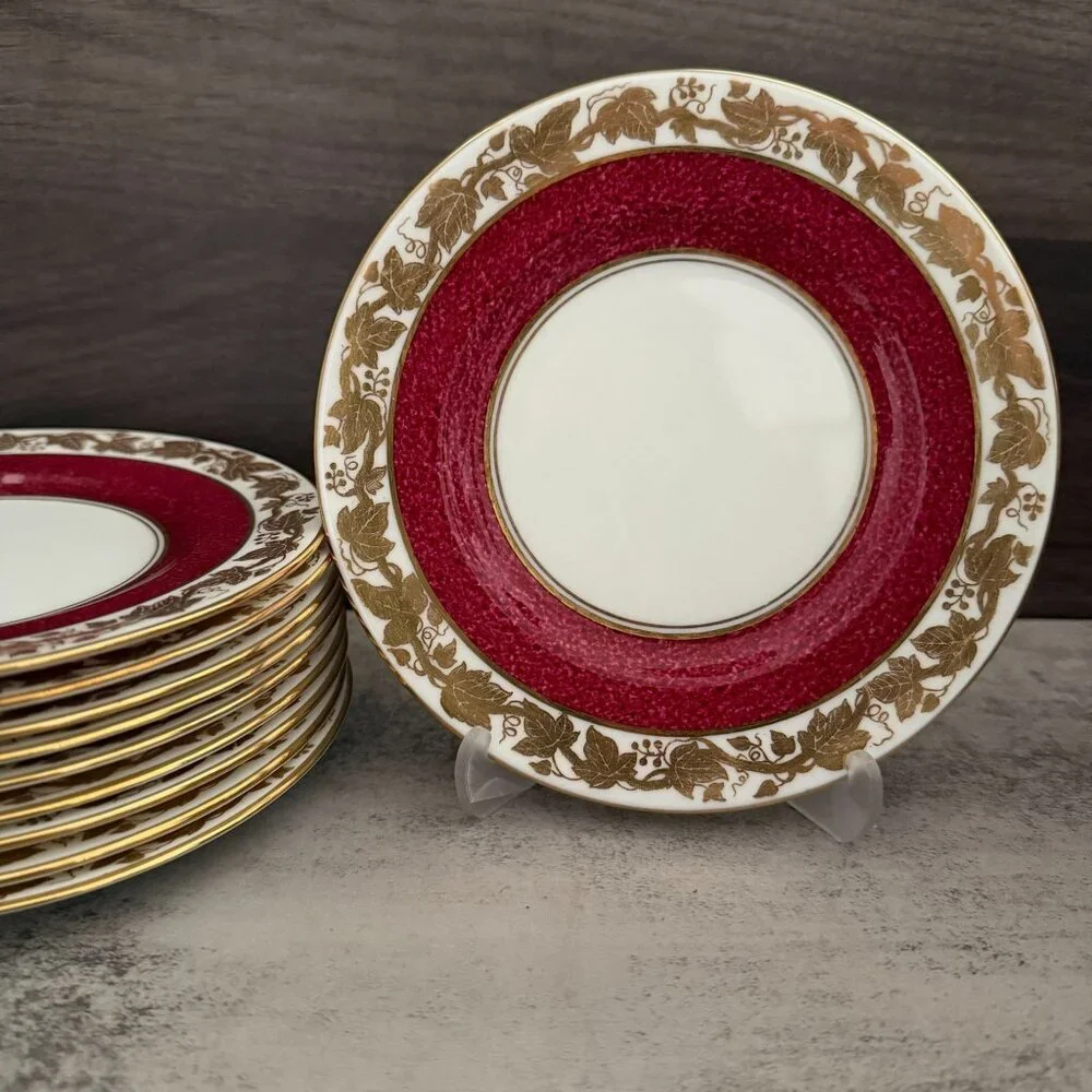 Vintage Wedgwood Whitehall Powder Ruby 6